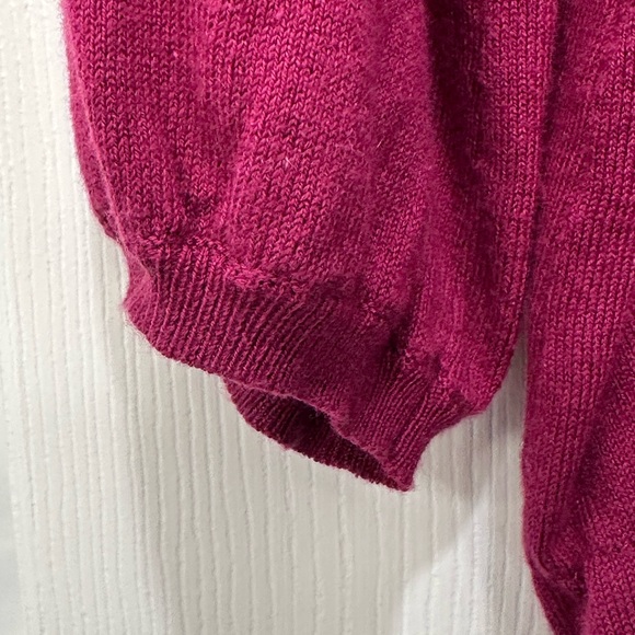 Apt 9 Fuchsia Beaded and Sequined Button Front Cardigan - Size L - Picture 5 of 8